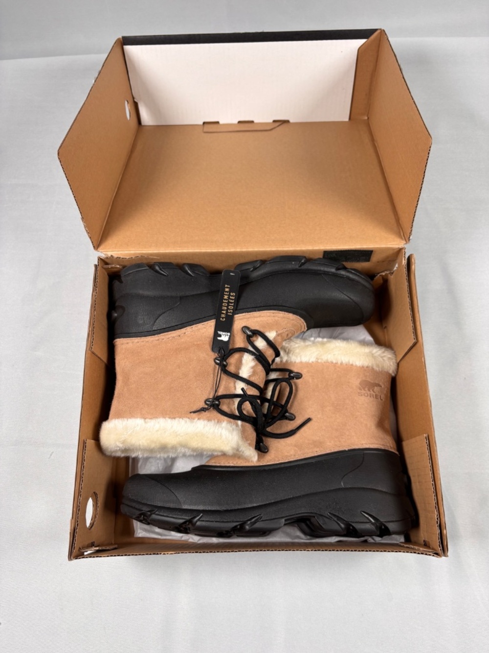 Sorel Snow Angel Waterproof Winter Boots - Rootbeer Brown - Women's Size 10 -NEW